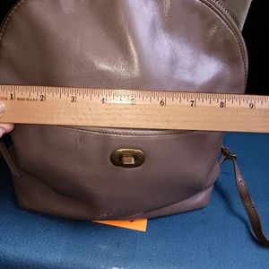 Genuine leather backpack